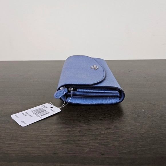 NEW Coach Slim Envelope Wallet Blue - Picture 8 of 14